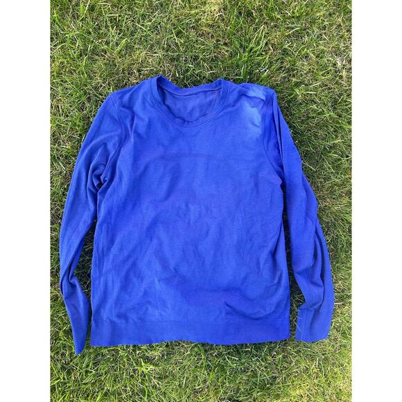 Lululemon Swiftly Relaxed Long Sleeve Blue Size 10 12 - Picture 1 of 2